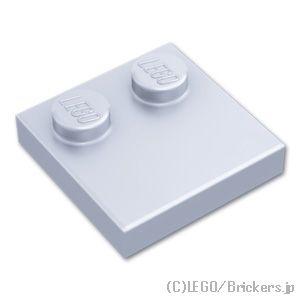 レゴ パーツ ばら売り #33909 タイル 2 x 2 - エッジスタッド：メタリックシルバー |...