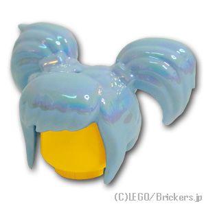 レゴ パーツ ばら売り #34697pb01 ミニドール ヘア - ショートツインテール レインボー...