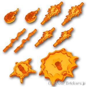 レゴ パーツ ばら売り #35032 パワーバースト - マルチパック 10Pcs：トランスオレンジ...