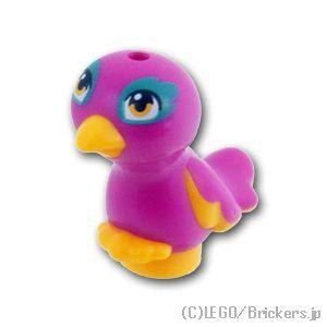 レゴ パーツ ばら売り #35074pb02 オウムのペッパー：ブライトライトオレンジ | LEGO...