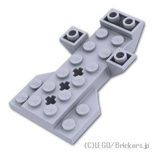 レゴ パーツ ばら売り #3536 ビークルベース 4 x 7 x 1- 3軸穴：グレー | LEG...