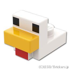 レゴ パーツ ばら売り #35750pb01 ピクセルのニワトリ - マインクラフト：ホワイト | ...