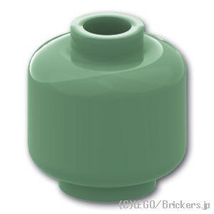 レゴ パーツ ばら売り #3626 ミニフィグ プレーンヘッド：サンドグリーン | LEGOの部品