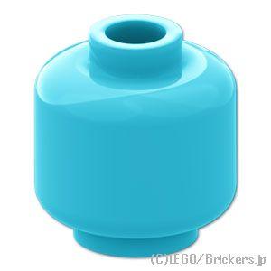 レゴ パーツ ばら売り #3626 ミニフィグ プレーンヘッド：ミディアムアズール | LEGOの部...