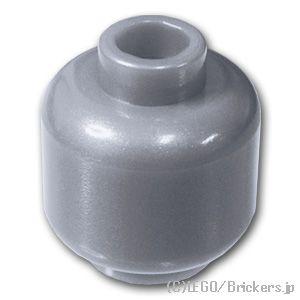 レゴ パーツ ばら売り #3626 ミニフィグ プレーンヘッド：フラットシルバー | LEGOの部品