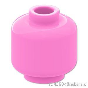 レゴ パーツ ばら売り #3626 ミニフィグ プレーンヘッド：ブライトピンク | LEGOの部品