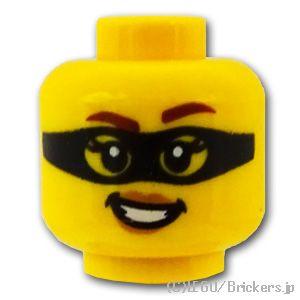 レゴ パーツ ばら売り #3626cpb3036 ミニフィグ デュアルヘッド - アイマスクを付けて...