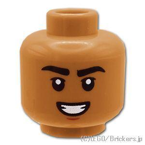 レゴ パーツ ばら売り #3626pb2884 ミニフィグ デュアルヘッド - ウッシッシ顔 / 片...