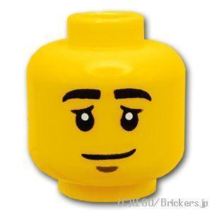レゴ パーツ ばら売り #3626pb3476 ミニフィグ デュアルヘッド - 眠い顔 / アイマス...