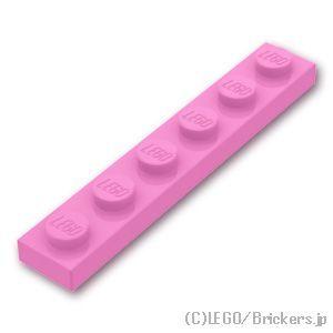 レゴ パーツ ばら売り #3666 プレート 1 x 6：ブライトピンク | LEGOの部品