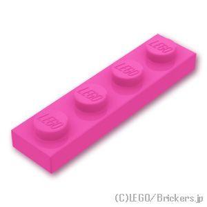 レゴ パーツ ばら売り #3710 プレート 1 x 4：ダークピンク | LEGOの部品