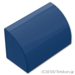 レゴ パーツ ばら売り #37352 スロープ カーブ 1 x 2：ダークブルー | LEGOの部品