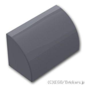 レゴ パーツ ばら売り #37352 スロープ カーブ 1 x 2：ダークグレー | LEGOの部品