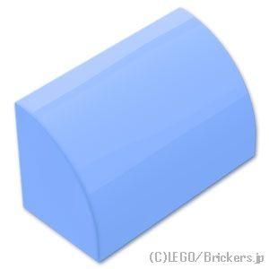 レゴ パーツ ばら売り #37352 スロープ カーブ 1 x 2：ブライトライトブルー | LEG...