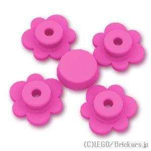 レゴ 植物 パーツ ばら売り #3742 フラワー：ダークピンク | LEGOの部品