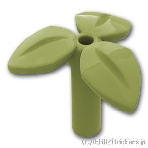 レゴ パーツ ばら売り #37695 プラント ステム 3枚葉 - バー / スモールピンホール：オ...