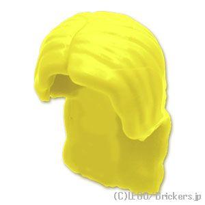 レゴ パーツ ばら売り #37703 ミニフィグ ヘア - ロングヘアー：ブライトライトイエロー |...