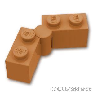 レゴ パーツ ばら売り #3830 ヒンジ ブロック 1 x 4 - セット ： ミディアムヌガー | LEGOの部品