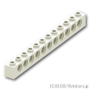 レゴ パーツ ばら売り #3895 テクニック ブロック 1 x 12 - 11ホール：ホワイト |...