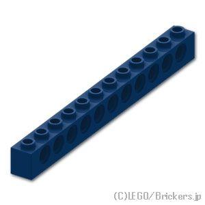 レゴ パーツ ばら売り #3895 テクニック ブロック 1 x 12 - 11ホール：ダークブルー...