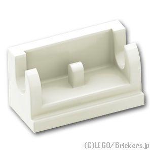 レゴ パーツ ばら売り #3937 ヒンジ ブロック 1 x 2 - ベース：ホワイト | LEGOの部品