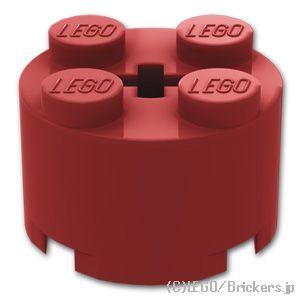 レゴ パーツ ばら売り #3941 ラウンド ブロック 2 x 2：ダークレッド | LEGOの部品