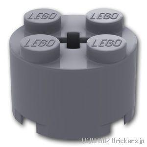 レゴ パーツ ばら売り #3941 ブロック ラウンド 2 x 2：ダークグレー | LEGOの部品