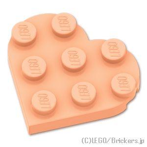 レゴ パーツ ばら売り #39613 プレート ラウンド 3 x 3 - ハート：ライトヌガー | ...