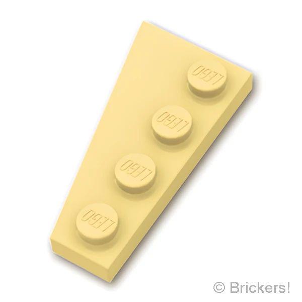 レゴ パーツ ばら売り #41769 ウェッジ プレート 4 x 2 - 右：タン | LEGOの部...
