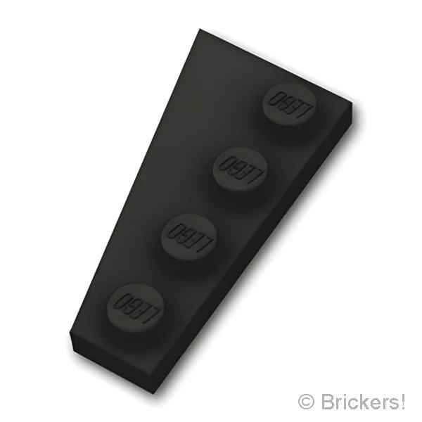レゴ パーツ ばら売り #41769 ウェッジ プレート 4 x 2 - 右：ブラック | LEGO...