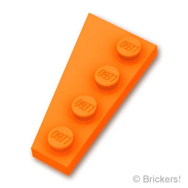 レゴ パーツ ばら売り #41769 ウェッジ プレート 4 x 2 - 右：オレンジ | LEGO...