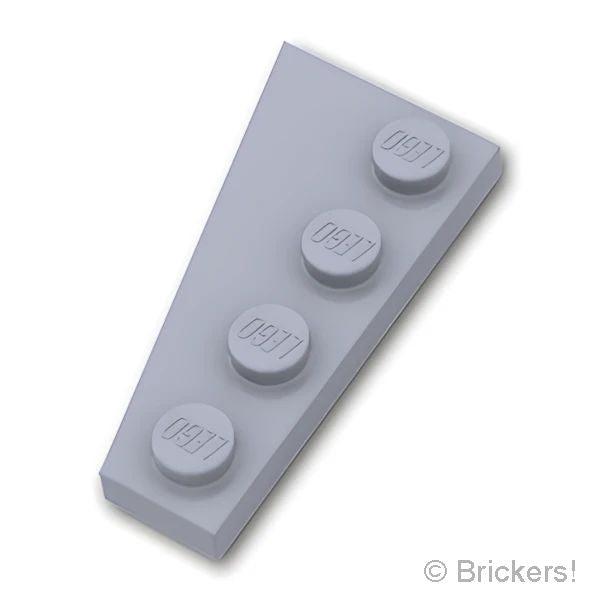 レゴ パーツ ばら売り #41769 ウェッジ プレート 4 x 2 - 右：グレー | LEGOの...
