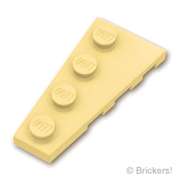 レゴ パーツ ばら売り #41770 ウェッジ プレート 4 x 2 - 左：タン | LEGOの部...