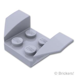 レゴ パーツ ばら売り #41854 ビークル カー マッドガード 2 x 4 - フレア：グレー | LEGOの部品
