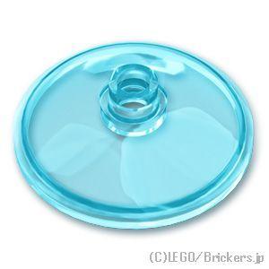 レゴ パーツ ばら売り #43898 ディッシュ 3 x 3 - 24mm：トランスライトブルー |...