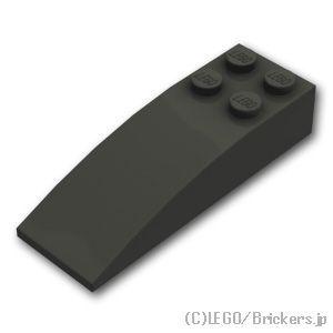 レゴ パーツ ばら売り #44126 スロープ カーブ 6 x 2：ブラック | LEGOの部品