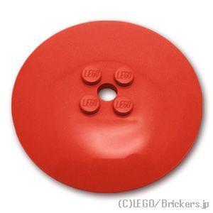 レゴ パーツ ばら売り #44375b ディッシュ 6 x 6：レッド | LEGOの部品