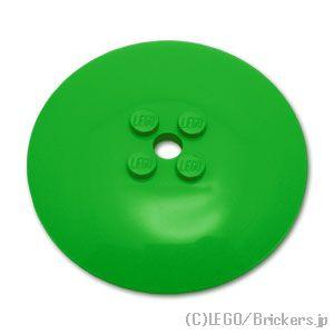 レゴ パーツ ばら売り #44375b ディッシュ 6 x 6：ブライトグリーン | LEGOの部品