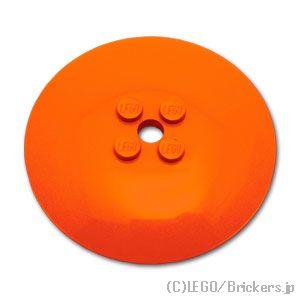 レゴ パーツ ばら売り #44375b ディッシュ 6 x 6：レディッシュオレンジ  | LEGO...