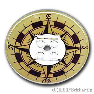 レゴ パーツ ばら売り #44375bpb09 ディッシュ 6 x 6 - ヴィンテージコンパス ：...