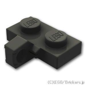 レゴ パーツ ばら売り #44567 ヒンジ プレート 1 x 2 - 垂直ロッキング サイド：ブラック | LEGOの部品