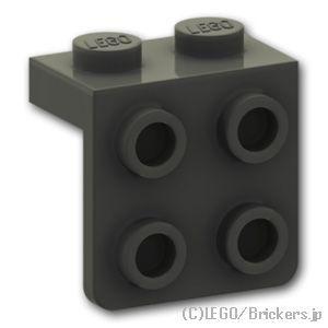 レゴ パーツ ばら売り #44728 ブラケット 1 x 2 - 2 x 2：ブラック | LEGO...