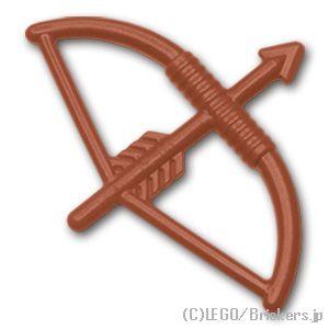レゴ パーツ ばら売り #4499 弓矢：ブラウン | LEGOの部品 ミニフィギュア 武器