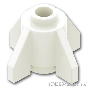 レゴ パーツ ばら売り #4588 ブロック ラウンド 1 x 1 - フィン付：ホワイト | LE...