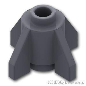 レゴ パーツ ばら売り #4588 ブロック ラウンド 1 x 1 - フィン付：ダークグレー | ...