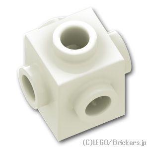 レゴ ブロック パーツ ばら売り #4733 ブロック 1 x 1 - 4面スタッド：ホワイト | LEGOの部品