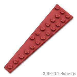 レゴ パーツ ばら売り #47398 ウェッジ プレート 12 x 3 - 右：ダークレッド | L...