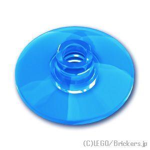 レゴ パーツ ばら売り #4740 ディッシュ 2 x 2 - 16mm：トランスブルー | LEGOの部品