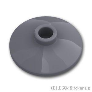 レゴ パーツ ばら売り #4740 ディッシュ 2 x 2 - 16mm：ダークグレー | LEGOの部品