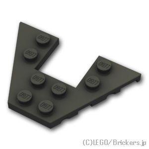 レゴ パーツ ばら売り #47407 ウェッジ プレート 4 x 6：ブラック | LEGOの部品